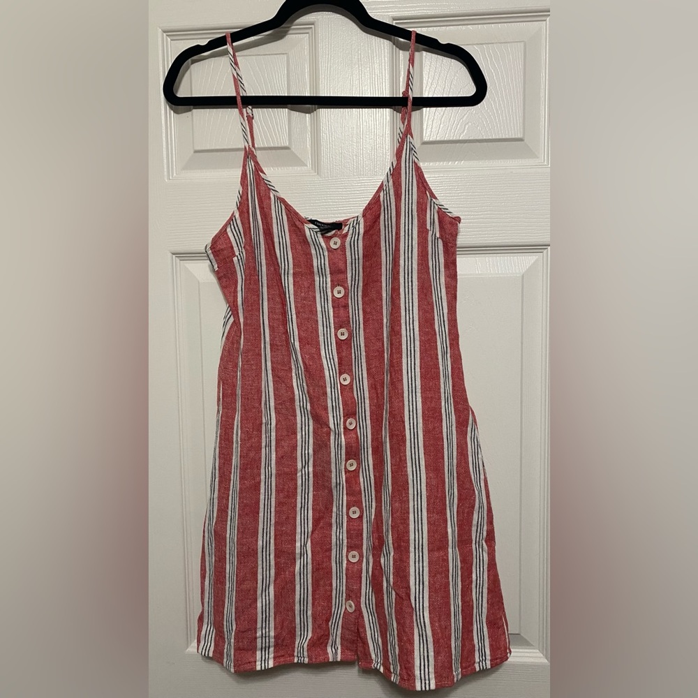 button down mini dress
